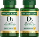 Nature's Bounty Bounty D-1000 IU Dietary Supplement Rapid Release Liquid Softgels 350 ea (Pack of 3) 6