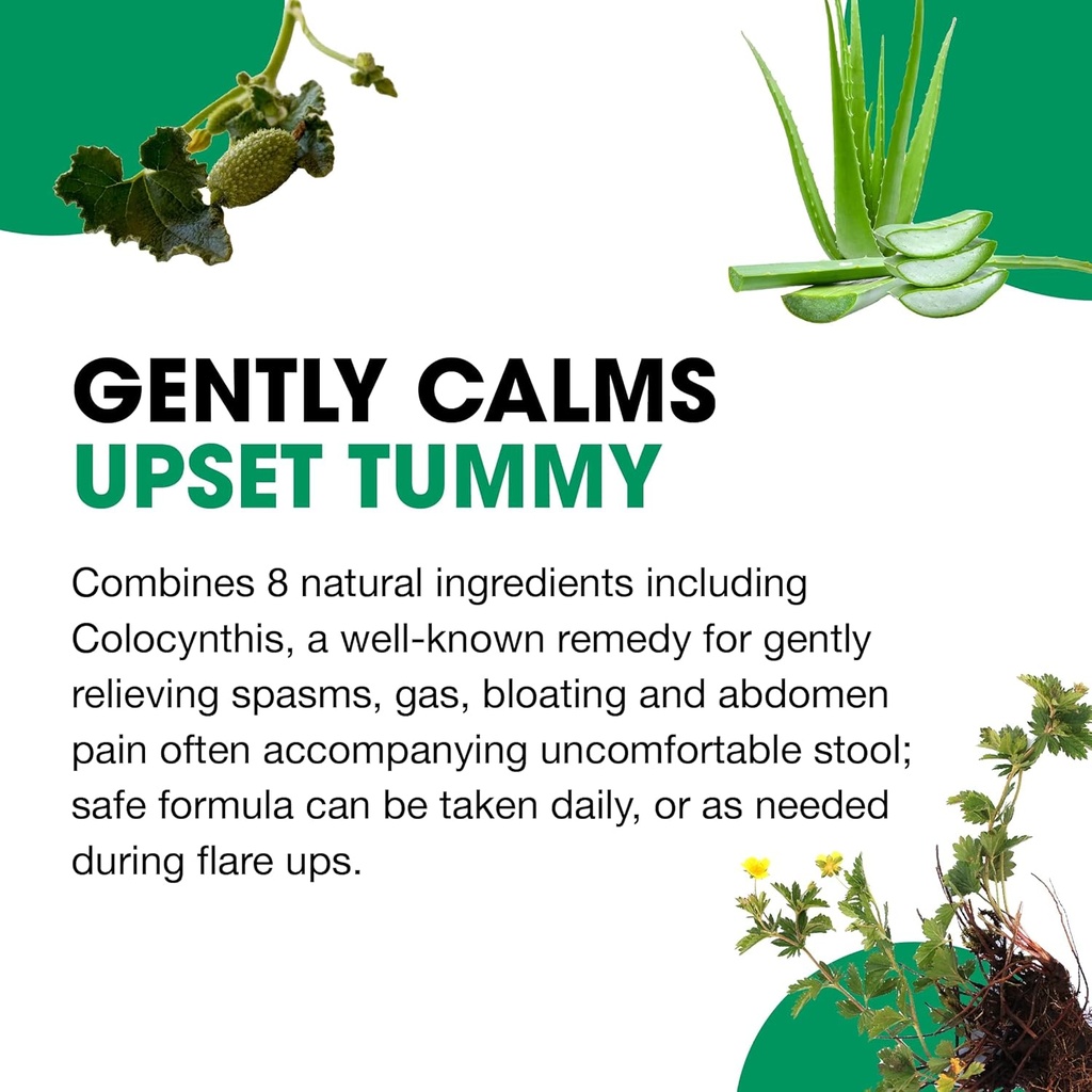 MediNatura BHI Diarrhea Relief Fast-Acting Natural Remedy for Mild Diarrhea 8 Soothing Homeopathic Actives Help Calm Stomach Pain Gas Indigestion & Cramps for Women & Men - 100 Tablets 6