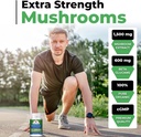 Cancer Sciences Organic Mushroom Supplement Capsules - 1,500mg Non-GMO Wellness Mushroom Complex 40% Beta-Glucans -Turkey Tail, Reishi, Cordyceps, Chaga Extract for Brain & Immune Support 120 Capsules 5