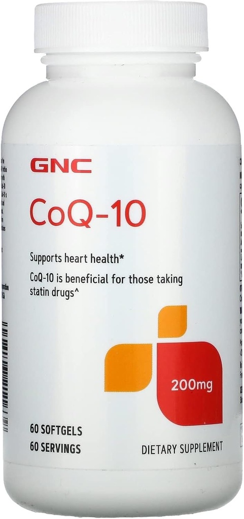 GNC CoQ10 200mg Supplement, Supports Heart Health, 60 Servings 2