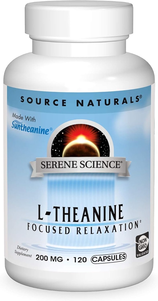 Source Naturals Serene Science L-Theanine, Made with Suntheanine, for Focused Relaxation, 200 mg - 120 Capsules 2