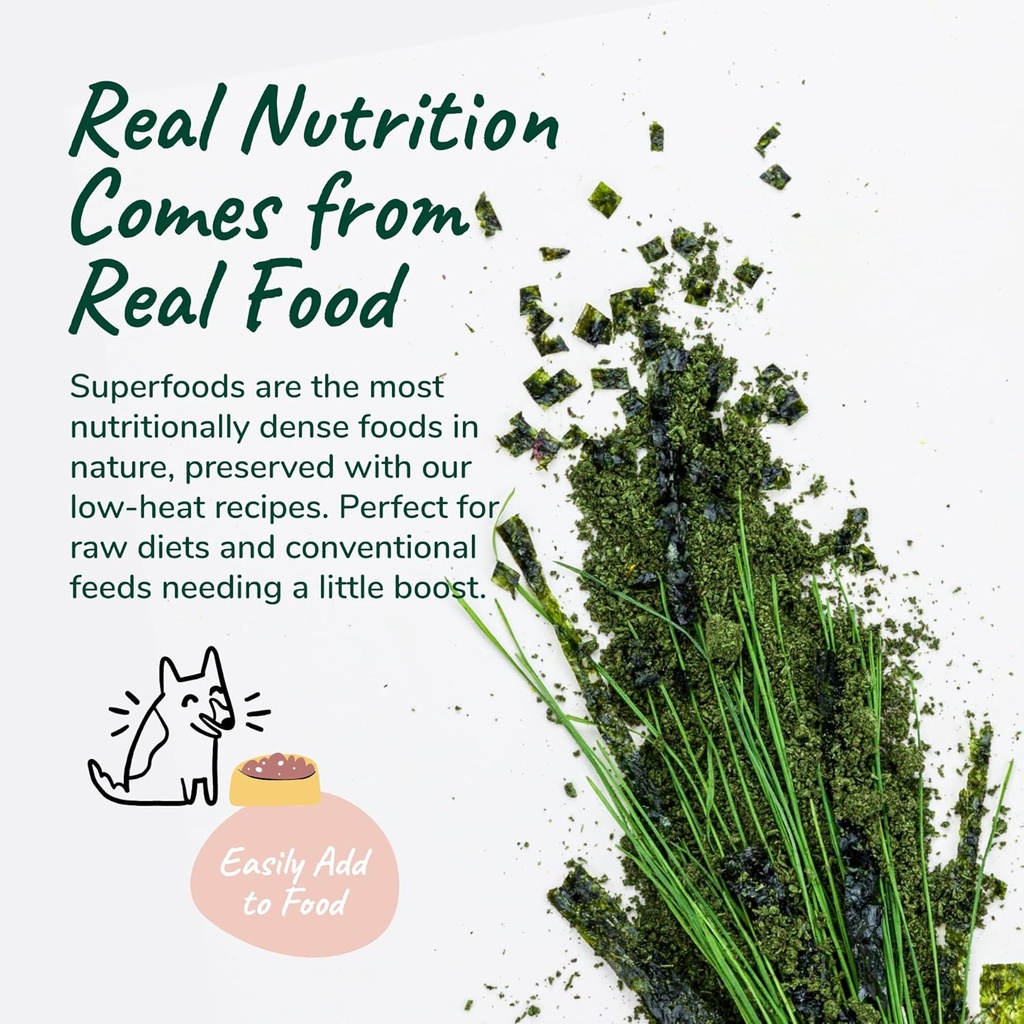 kin+kind Organic Multivitamin for Dogs & Cats - Pet Supplement for Healthy Skin and Coat - Safe, Natural Formula with Wheatgrass, Kelp, Seaweed and Coconut - Made in USA - 8 oz (Large) 6