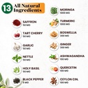 Turmeric Moringa Supplement | Ginger, Boswellia, Saffron, Holy Basil- Joint Support Supplement for Women and Men with Ceylon Cinnamon, Quercetin, Tart Cherry- 240 Count 5