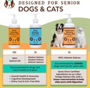 Natural Dog Company Coldwater Atlantic Salmon for Dogs 2 Pack -16oz - Senior Dog Fish Oil Supplement with Omega 3, Easy to Digest, Joint Support, for Multi Dog Famillies, Large Breed Dogs 4