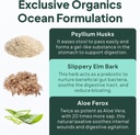 Organics Ocean Better Fiber - Daily Fiber Supplement - Soften Stool for Effortless Bowel Movements - with Psyllium Hulk and Slippery Elm - 6 Bottles 6