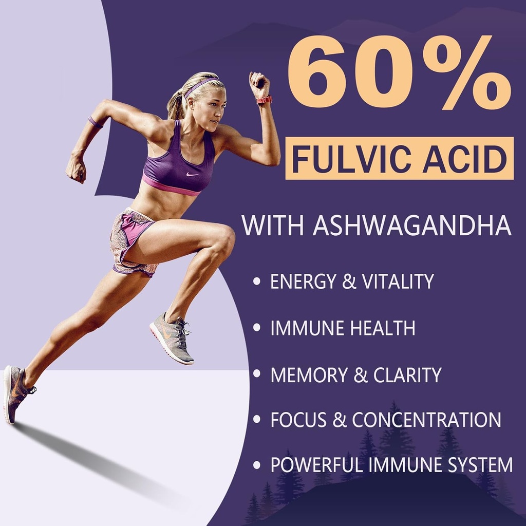 2000 MG Shilajit Supplement, 100% Pure Shilajit with 85+ Trace Minerals & 60% Fulvic Acid, Boost Energy & Immunity, Vegan, Natural, 120 Capsules 5