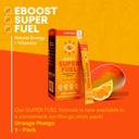 EBOOST Energy Drink Powder, Super Fuel - Orange Mango, 7 Packets - Pre-Workout Powder Energy Drink Mix - Natural Energy, L-Tyrosine, L-Theanine & Vitamins - Preworkout for Women & Men to Go 3