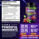 Probiotics for Women - 60 Billion CFUs, 16 Strains, with Cranberry, D-Mannose & Prebiotics - Supports Digestive, Immune, & Vaginal Health - Non-GMO, Dairy & Gluten-Free - 120 Veggie Capsules 3