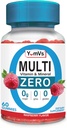 YUM-V'S Multivitamin Zero Gummies by YumVs | Sugar-Free Vitamins Supplement for Women & Men | Chromium, Thiamine, and Magnesium | Natural Raspberry Flavor Chewables - 60 Count 2