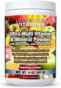 LifeSource Vitamins Ultra Multi Vitamin & Mineral Powder w/Phytos Reds Phyto Purples and Phyto Oranges - 30 Day Supply 2