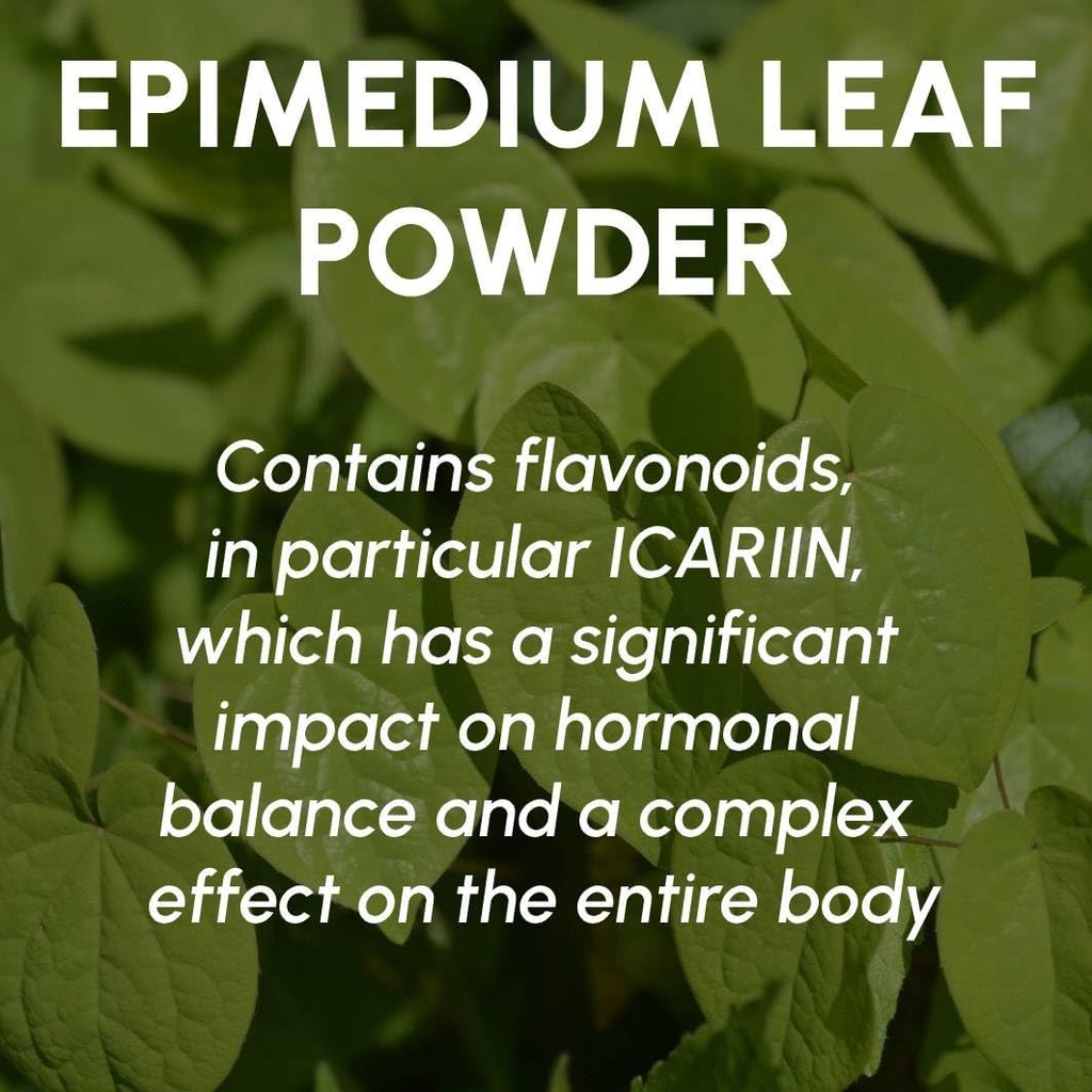 Horny Goat Weed Powder 8 oz - Pure Epimedium Powder for Men and Women, Energy and Immune System Support 5