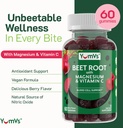 YumVs Beet Root Gummies with Magnesium and Vitamin C - Berry Flavor Beetroot Gummies - Beet Chews for Blood Circulation and Antioxidant Support - Red Beet Gummy- Berry 60 Count (Pack of 1) 3