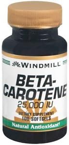 Special Pack of 5 Windmill BETA Carotene SOFGEL 25000 100SG 2