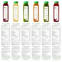3 Day Juice Cleanse by Raw Fountain, All Natural Raw Detox Cleanse, Juicing for Body Rest, Cold Pressed Juice Fast, Great Way to Jumpstart a Healthy Diet, 18 Bottles 12oz, 3 Ginger Shots 6