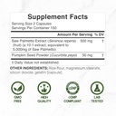 Saw Palmetto Supplement with Pumpkin Seed, 300 Capsules | Promotes Prostate Health | DHT Blocker | Hair Growth Vitamins, Maintain Normal Urinary Frequency 5
