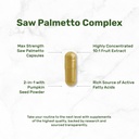Saw Palmetto Supplement with Pumpkin Seed, 300 Capsules | Promotes Prostate Health | DHT Blocker | Hair Growth Vitamins, Maintain Normal Urinary Frequency 6
