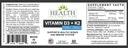 Health As It Ought To Be Vitamin D3+K2 Supplement | Supports Healthy Bones and Immune Health | 60 Capsules 3