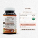 Secrets of the Tribe Thyme USDA Organic 60 Capsules | Made with Vegetarian Capsules and Certified Organic Thyme (Thymus Vulgaris) Dried Leaf (60 Capsules) 5