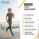 (4 Pack) Organic Vitamin D3 K2 Drops with MCT Oil Omega 3, 5000 IU, Maximum Strength Vitamin D Liquid - No Fillers, Non-GMO Liquid D3 for Faster Absorption & Immune Support (Vanilla, 4 Fl Oz) 3