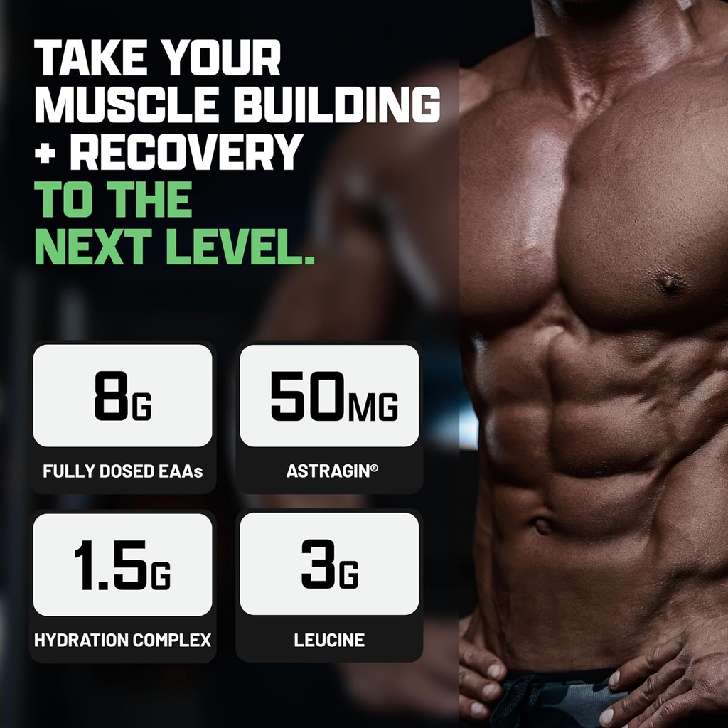 Nutrex Research EAA Hydration | EAAs + BCAAs Powder | Muscle Recovery, Strength, Muscle Building, Endurance | 8G Essential Amino Acids + Electrolytes | Maui Twist Flavor 30 Serving 5