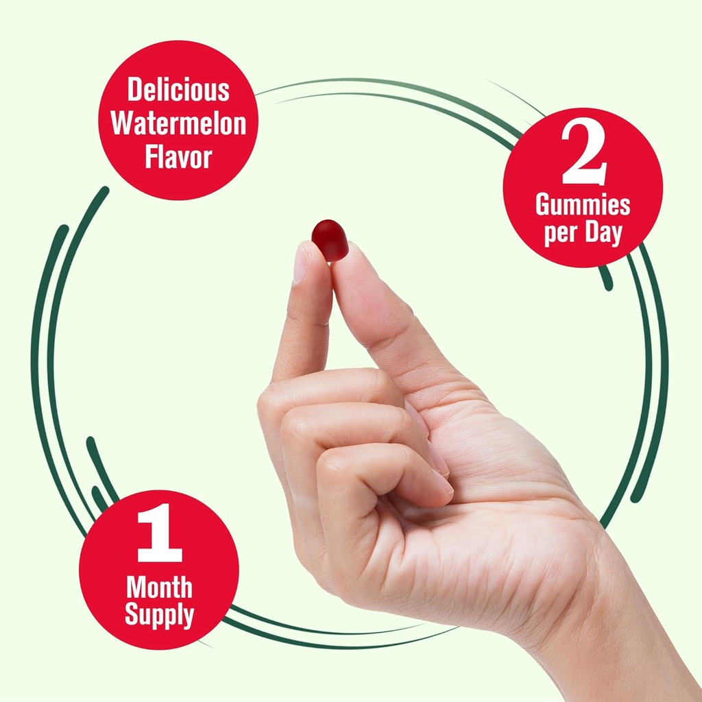 Betterbrand Better Gut Gummy - Probiotics Supplement for Gut Health, Digestive Support, Immunity and Bone Health with 2.5 Billion CFUs - Watermelon Flavor (30 Day Supply) 6