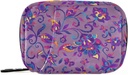 Paisley Watercolor Floral Pill Box 7 Day Pill Case Bag Travel Pill Organizer Bag with Zipper Portable Weekly Case Compact Size for Vitamin Supplement Holder 2
