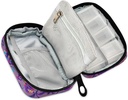 Paisley Watercolor Floral Pill Box 7 Day Pill Case Bag Travel Pill Organizer Bag with Zipper Portable Weekly Case Compact Size for Vitamin Supplement Holder 3