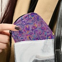 Paisley Watercolor Floral Pill Box 7 Day Pill Case Bag Travel Pill Organizer Bag with Zipper Portable Weekly Case Compact Size for Vitamin Supplement Holder 6