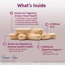 Jarrow Formulas Fem-Dophilus Advanced Probiotics 10 Billion CFU with 6 Science-Backed Strains, for Vaginal, Urinary Tract, Digestive, and Immune Support, 30 Veggie Capsules, Shelf-Stable, Pack of 12 3