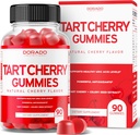 Tart Cherry Gummies Uric Acid Level Support (90 Count) - Advanced 2400mg Equivalent Extract with Celery Seed Melatonin for Adults (180 Count) - Quick Dissolve Melatonin 20mg - NonGMO, Vegan & USA Made 3
