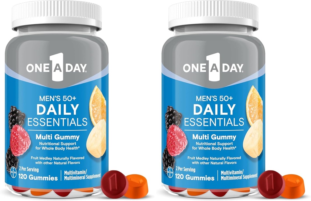 One A Day Men’s 50+ Gummies, Advanced Multivitamin For Men with Brain Support and Immunity Support, Vitamins For Men with Super 8 B Vitamin Complex, 110 Count 5