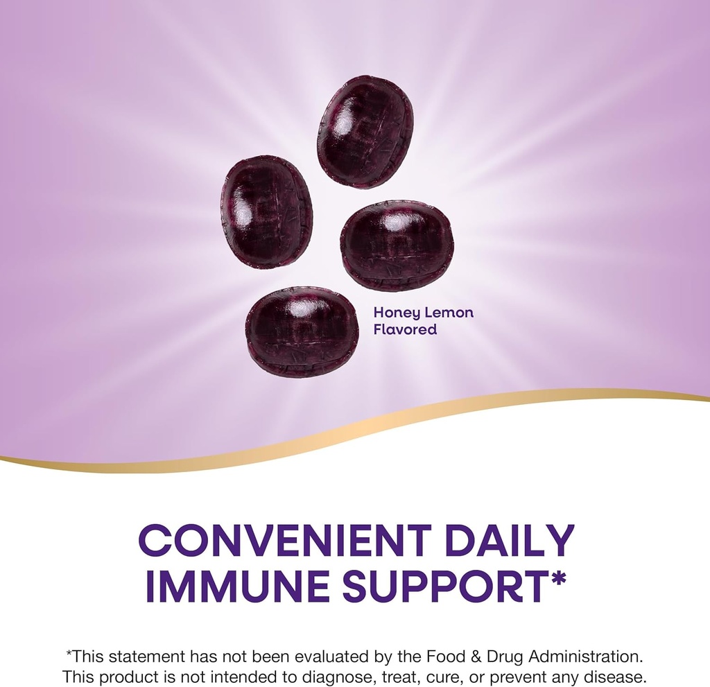 Nature's Way Sambucus Immune Lozenges, Zinc, Vitamin C, Elderberry, Immune Support*, USDA Organic, Honey Lemon Flavor, 24 Lozenges (Packaging May Vary) 5