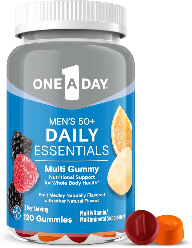 One A Day Men’s 50+ Gummies, Advanced Multivitamin For Men with Brain Support and Immunity Support, Vitamins For Men with Super 8 B Vitamin Complex, 110 Count 6