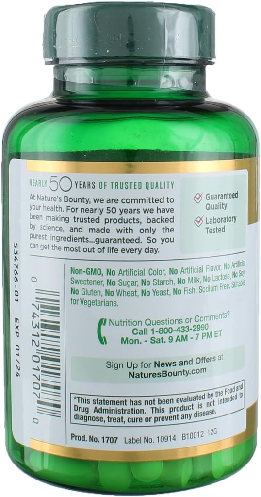 Nature's Bounty Vitamin C, 1000mg, 100 Caplets (Pack of 3) 4