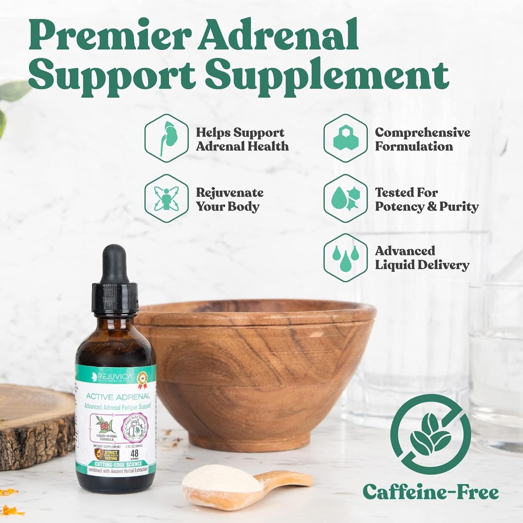 Active Adrenal - Advanced Adrenal Support Tincture - Liquid Delivery for Better Absorption - Ashwagandha, B-Vitamins, Magnesium and More 5