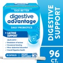 Digestive Advantage Lactose Defense Enzymes + Probiotics for Women & Men Occasional Bloating, Lactose Breakdown, Minor Abdominal Discomfort, Immune Support, 96 Count Capsules (2 Pack) 3