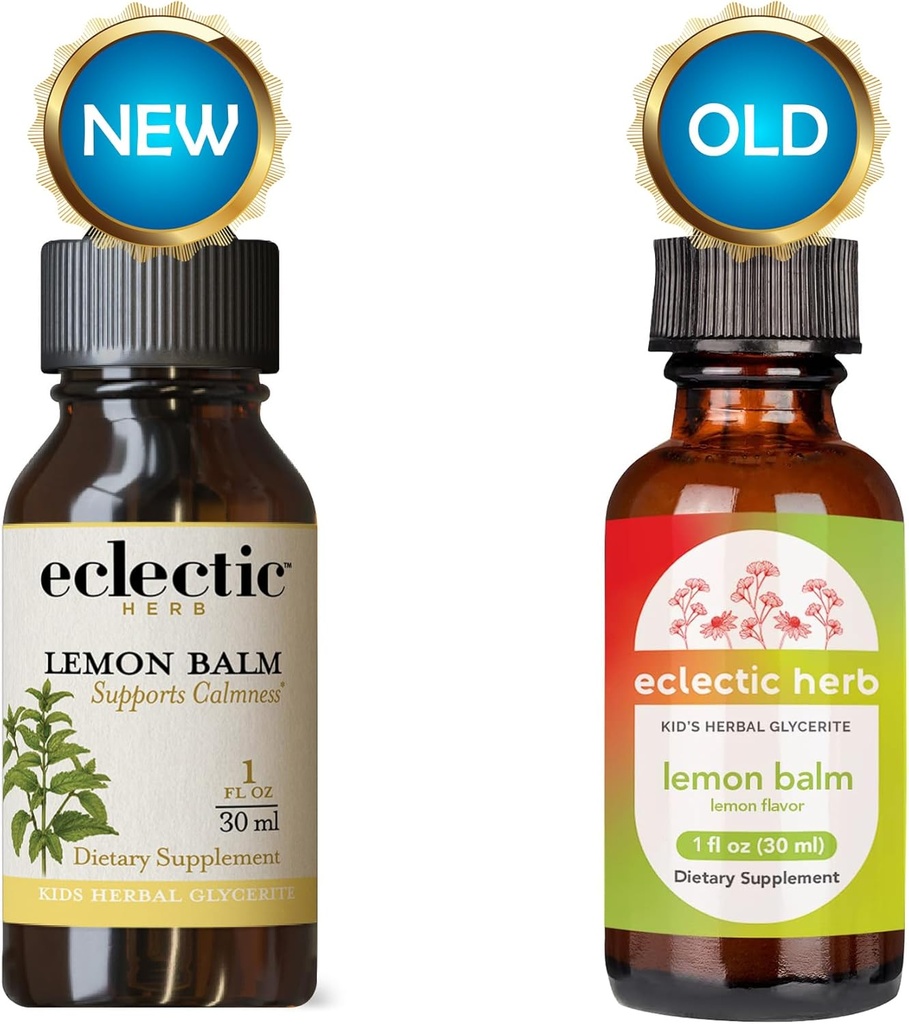Eclectic Institute Kids Herbs Lemon Balm, Lemon Flavor | Calming and Nervous System Support | 1 fl oz (30 ml) 3