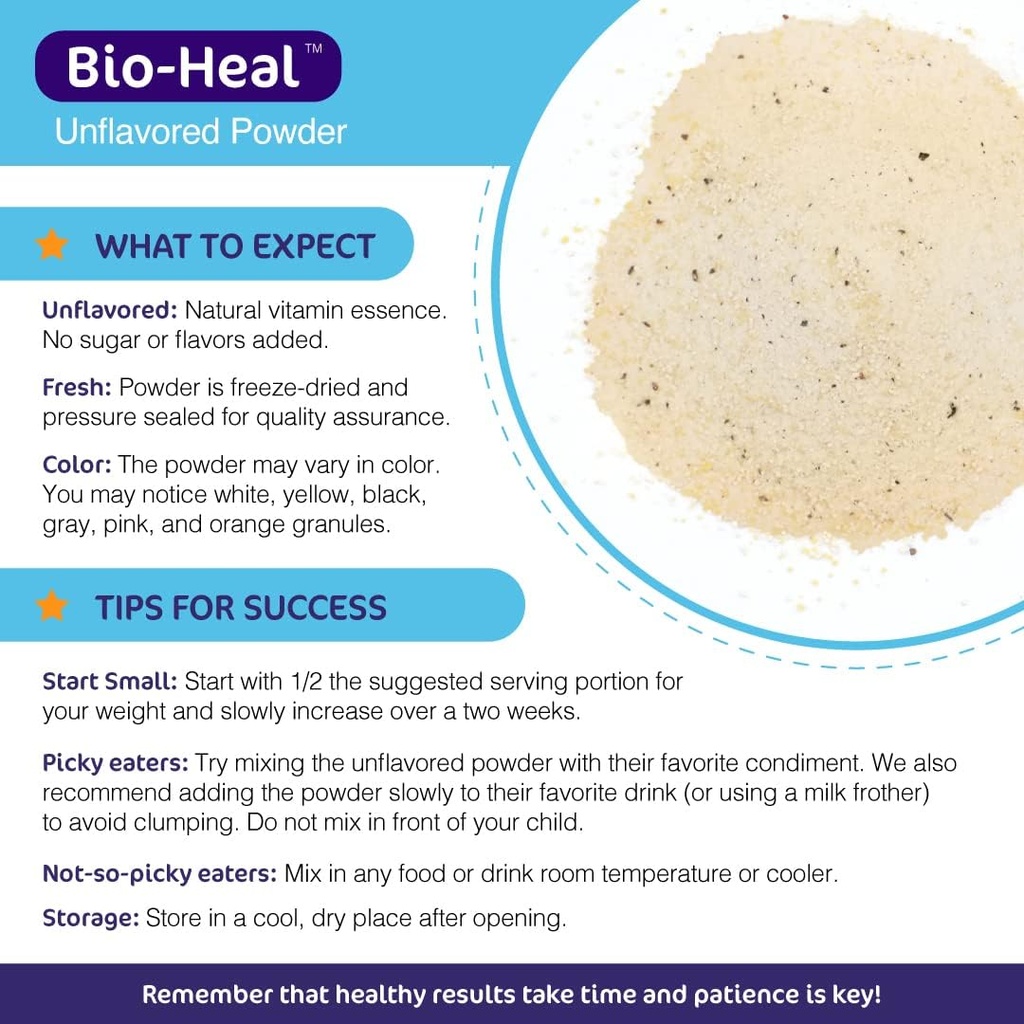 Aspire Nutrition 5-in-1 Bio-Heal® Probiotic for Kids, Men & Women - Best Supplement for Brain Function, Gut Health & Constipation - Shelf Stable & Fortified with Vitamin, Mineral & Prebiotics - Powder 4