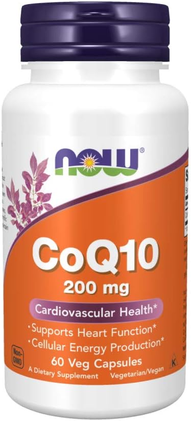 NOW Supplements, CoQ10 (Coenzyme Q10) 200 mg, Cardiovascular Health*, 60 Veg Capsules & Supplements, Super Enzymes, Formulated with Bromelain, Ox Bile, Pancreatin and Papain,180 Capsules 3