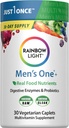 Rainbow Light Multivitamin for Men, Vitamin C, D & Zinc, Probiotics, Men's One Multivitamin Provides High Potency Immune Support, Non-GMO, Vegetarian, 30 Tablets 2
