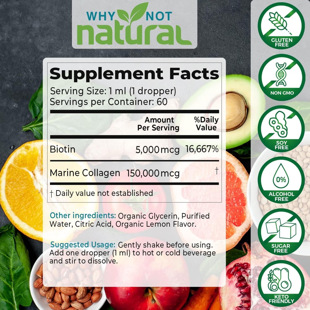 Why Not Natural Liquid Collagen and Vitamin D3 K2 Drops 3