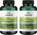 Swanson Ashwagandha Powder Supplement - with Ashwagandha Root to Promote Stress Relief & Energy - Ayurvedic Supplement for Natural Wellness (100 Capsules, 450mg Each) 2 Pack 2