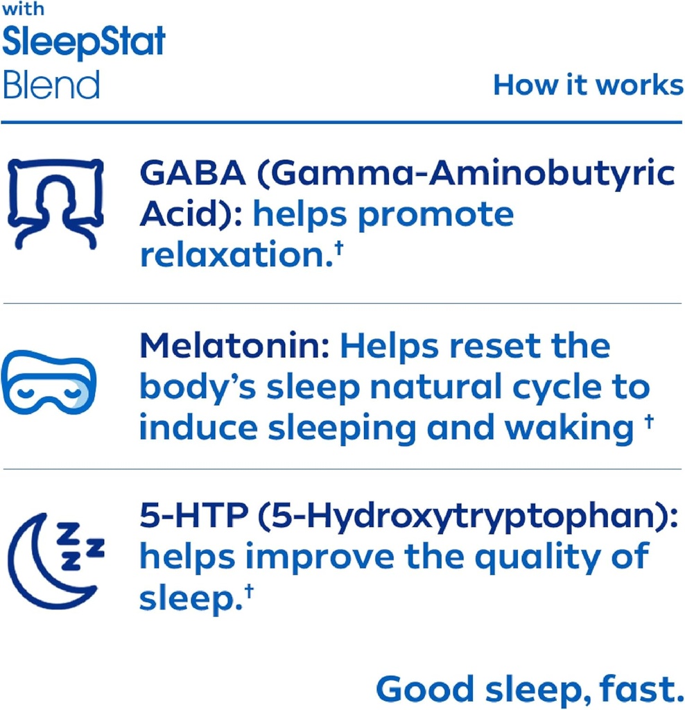 Dream Water Natural Sleep Aid, GABA, MELATONIN, 5-HTP, 2.5oz Shot, Snoozeberry, 24 Count Economy Value Pack 6