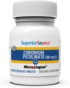 Superior Source Chromium Picolinate - Supplement Formula Supports Healthy Sugar Metabolism - 500 mcg, 50 Instant Dissolve Tablets 5