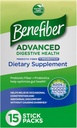 Benefiber Advanced Digestive Health Prebiotic Fiber Supplement Powder with Probiotics for Digestive Health, Low FODMAP – 15 Sticks (3.0 Ounces) 2
