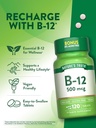 Nature's Truth B12 Vitamin | 500 mcg | 120 Tablets | Vegan, Non-GMO & Gluten Free Supplement 6