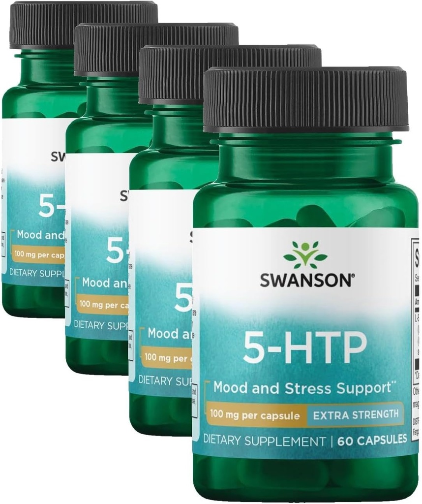 Swanson Ultra 5-Htp - Extra Strength 100 mg 60 Caps 3