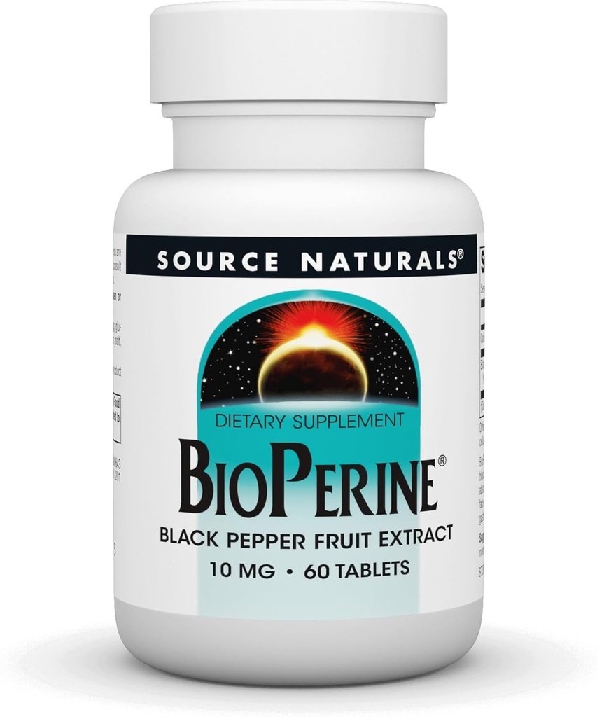 Source Naturals BioPerine, Black Pepper Fruit Extract - Promotes Nutrient Absorption* - 60 Tablets 2