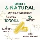 Quercetin Supplement 1000mg - Natural, Plant-Based Support for Immune, Cellular, Respiratory & Seasonal Changes - Extra Strength Quercetin Dihydrate from Sophora Japonica - 120 Veggie Capsules 4