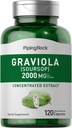Piping Rock Graviola Soursop Capsules | 2000 mg | 120 Count | Leaf Supplement | Concentrated Herbal Fruit Extract | Non-GMO, Gluten Free 2